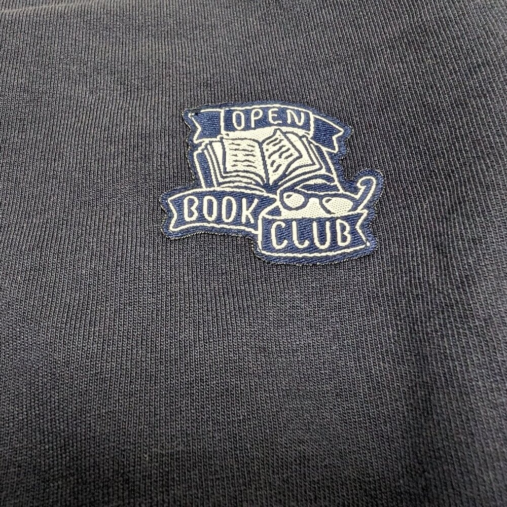 Coccodrilla Girls Navy Blue Crew Neck Loopknit Long Sleeve Sweatshirt  NWOT - Picture 2 of 6